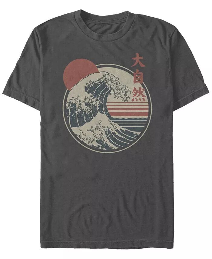 

Мужская футболка Great Wave с коротким рукавом и круглым вырезом Fifth Sun, серый