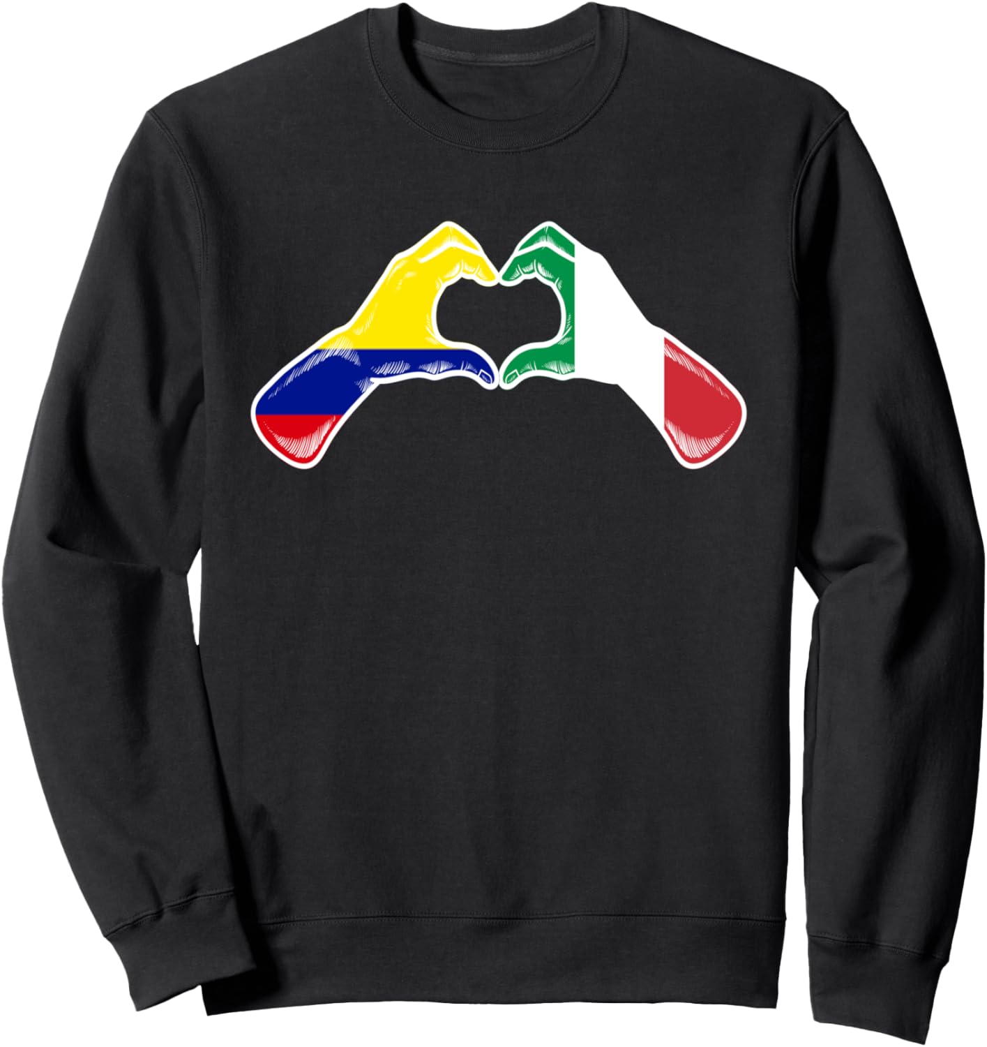

Флаг Колумбии и Италии - Толстовка с изображением сердца, черная Vintage Italy Colombia Retro Style Store, Черный, Флаг Колумбии и Италии - Толстовка с изображением сердца, черная Vintage Italy Colombia Retro Style Store