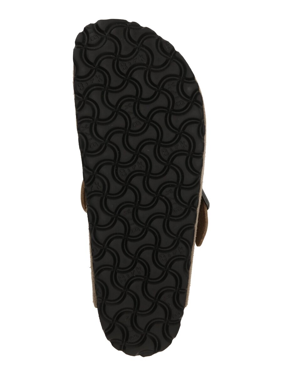 Тапочки BIRKENSTOCK Slippers Boston LEVE, серо-коричневый — фото 3