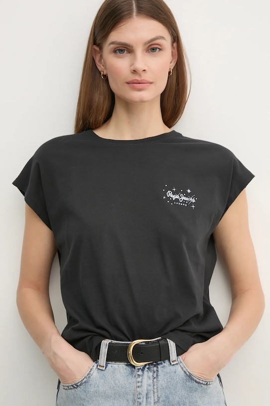 

Футболка хлопковая LORENA Pepe Jeans, черный