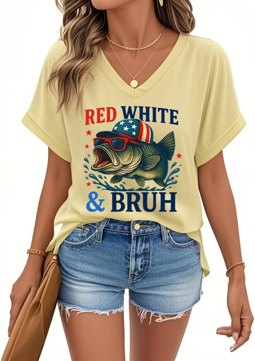 Футболка Red White and Bruh — фото 4