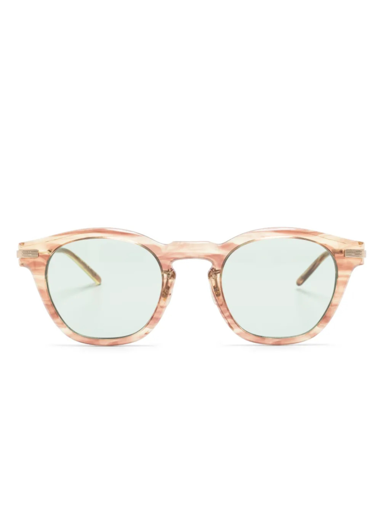 

Солнцезащитные очки Len в круглой оправе Oliver Peoples, коричневый