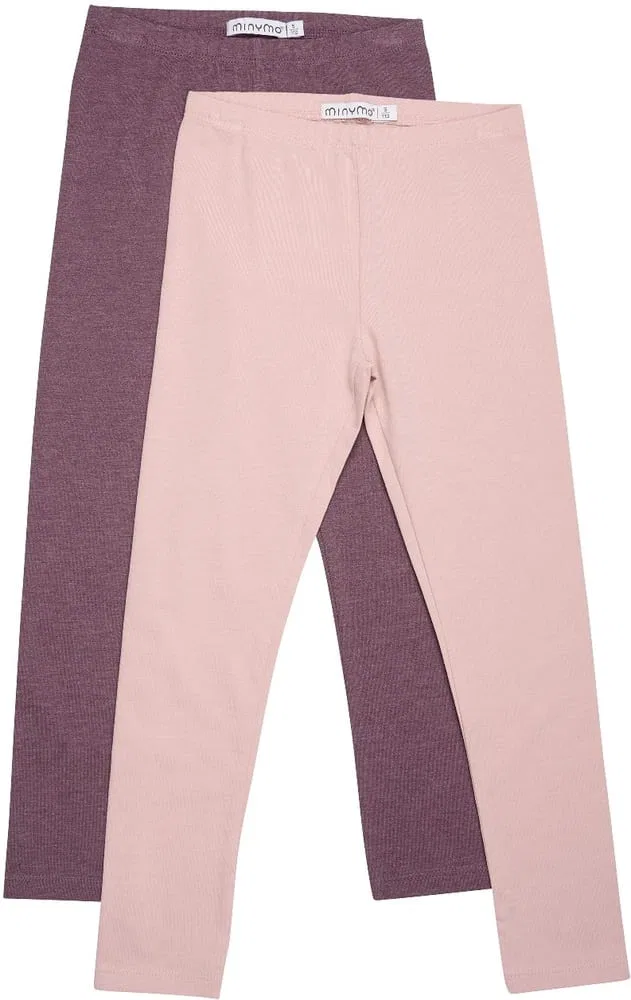 Леггинсы детские Basic Leggings (2-pack), Minymo, розовый