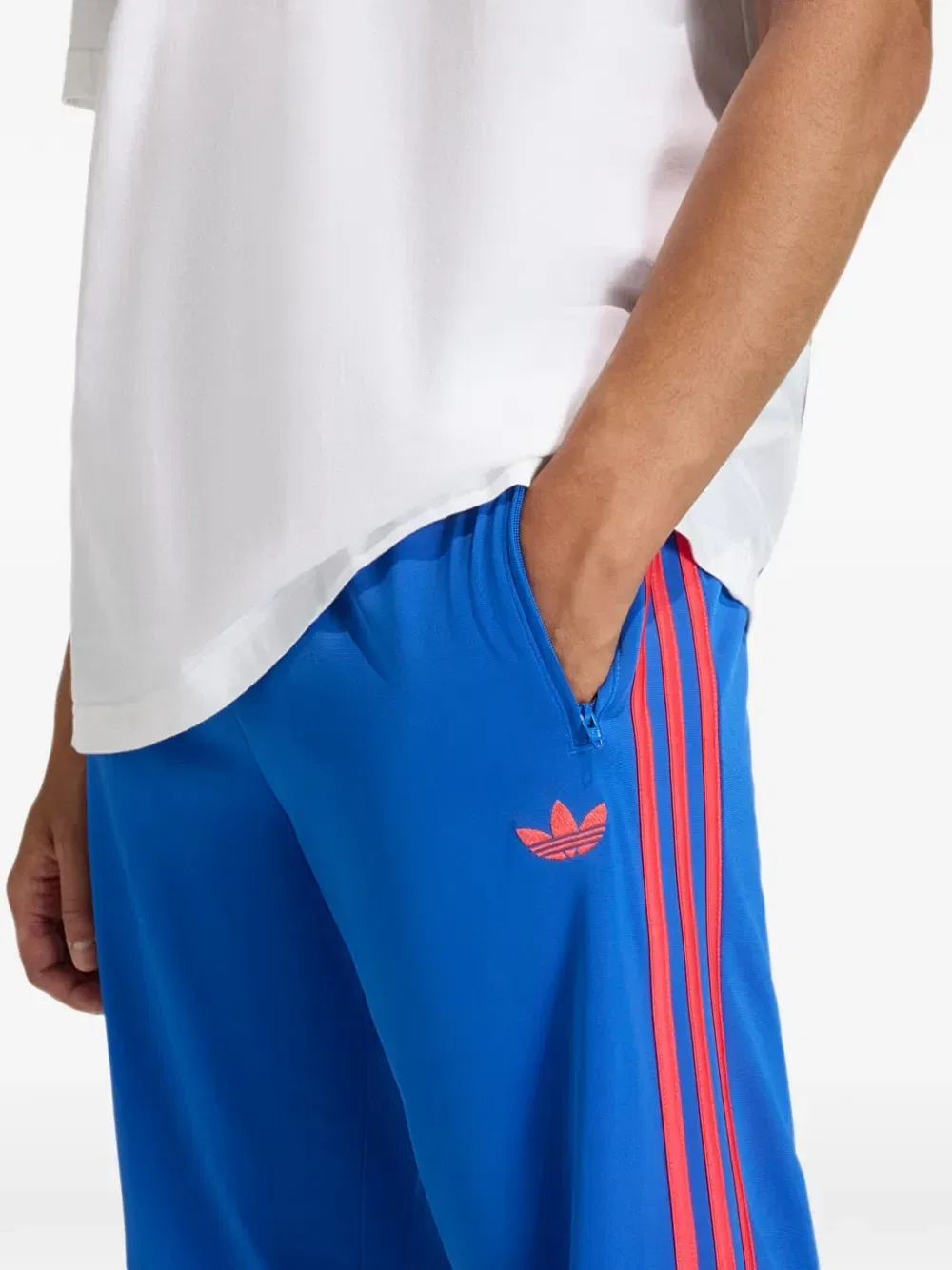 Firebird спортивные брюки с боковыми полосками Adidas, синий — фото 4