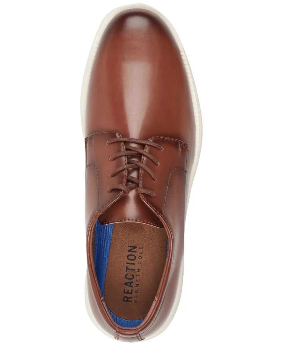 Мужские оксфордские туфли Nathan на шнуровке Kenneth Cole Reaction, Medium Natural — фото 4