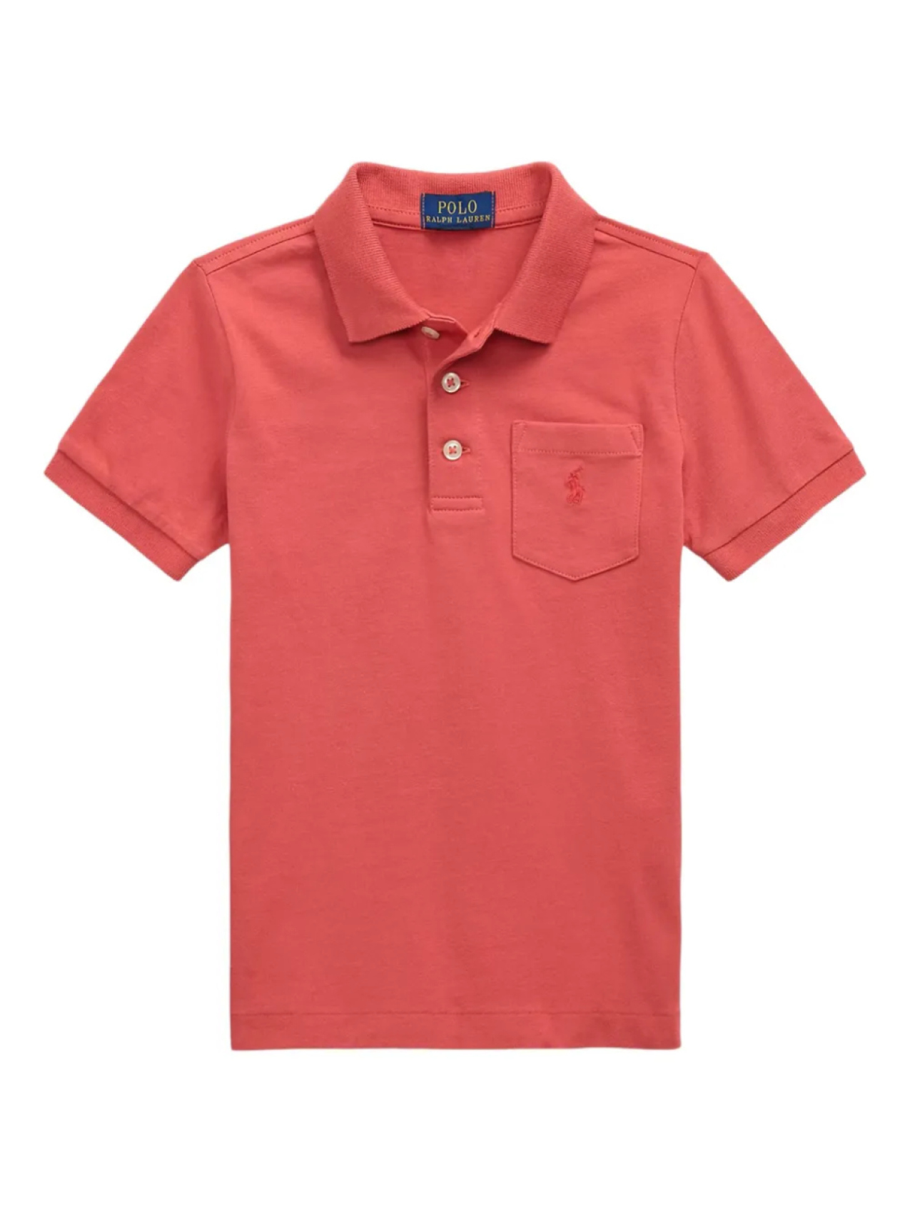 

POLO RALPH LAUREN KIDS рубашка поло с вышитым логотипом, красный