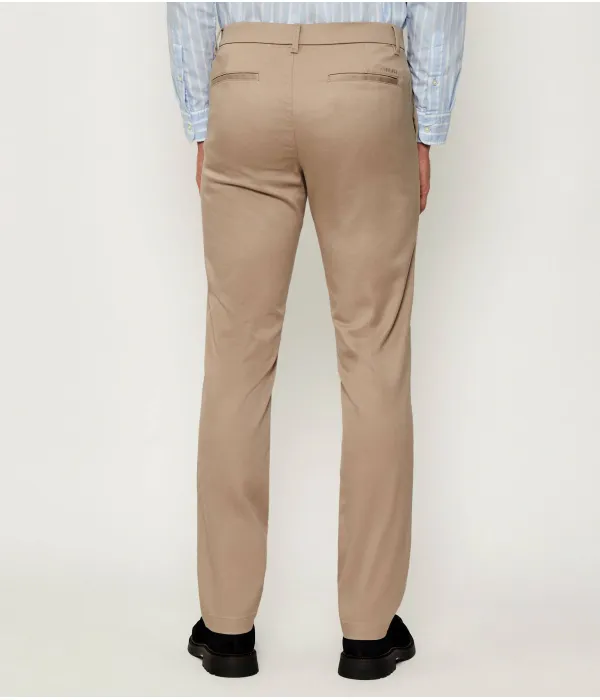 Брюки чинос Slim fit Calvin Klein, бежевый — фото 4