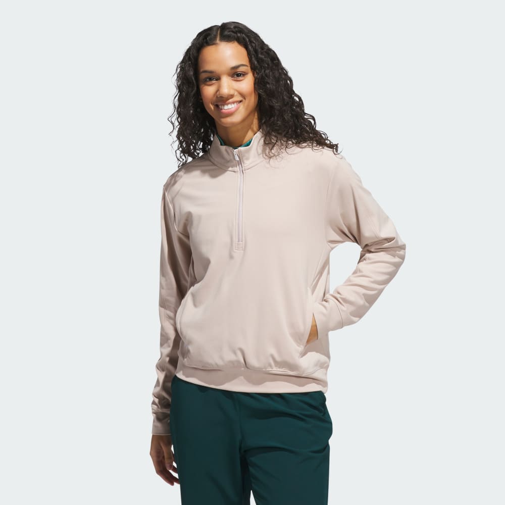 

Толстовка Adidas Ultimate365 Half-Zip Layering Top, цвет Wonder Taupe