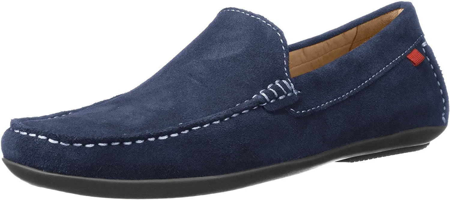 Лоферы кожаные Marc Joseph New York Broadway, Navy Suede