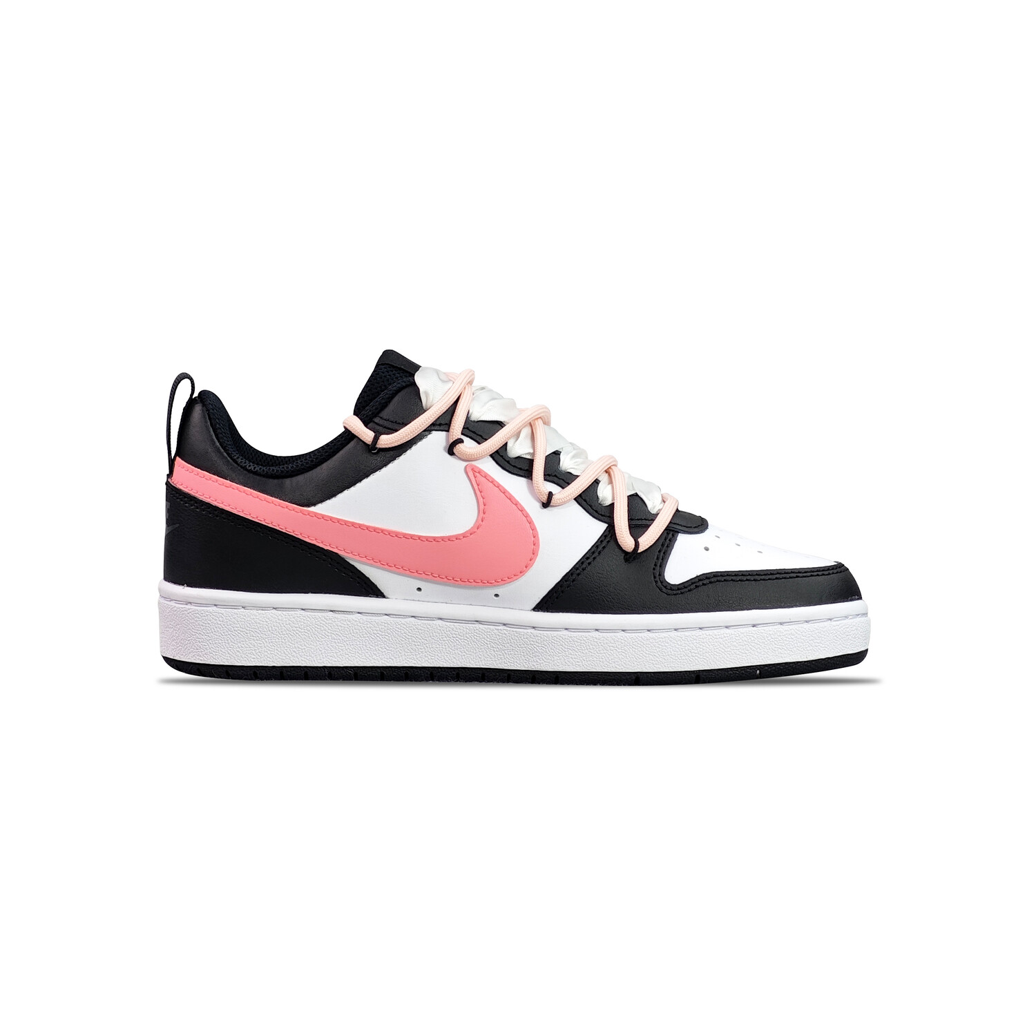 

Кроссовки Nike Court Borough Skateboarding Shoes Women's Low-top Core Black / Cloud White / Team Shock Pink 2, черный