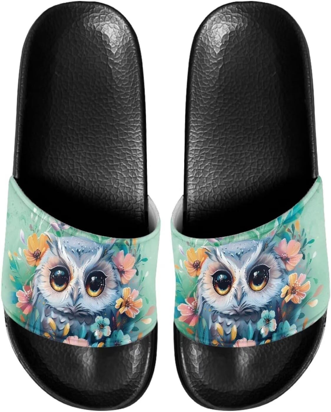 

Шлепанцы для дома и ванной, тапочки на плоской подошве, повседневная обувь для мужчин и женщин Judentidos, Cute Owl
