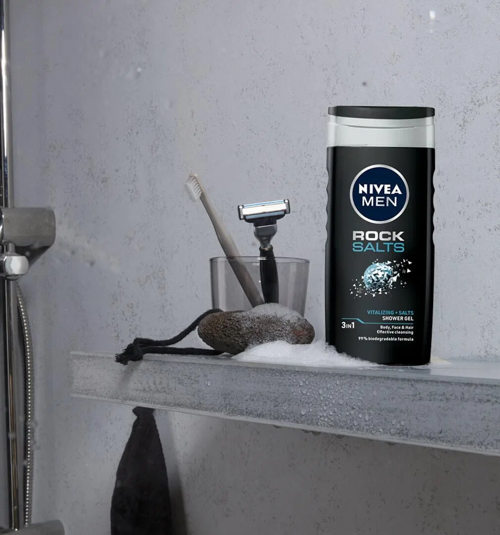 Очищающий гель для душа «Rock Salts» для мужчин от NIVEA MEN Nivea — фото 3