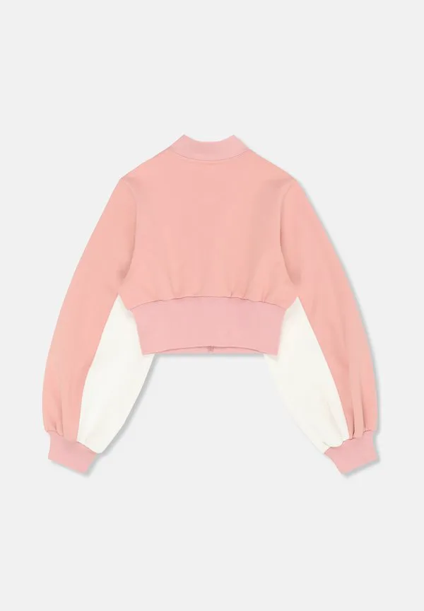Толстовка lecore с высокой посадкой на молнии Fila, Mellow Rose-Egret — фото 2