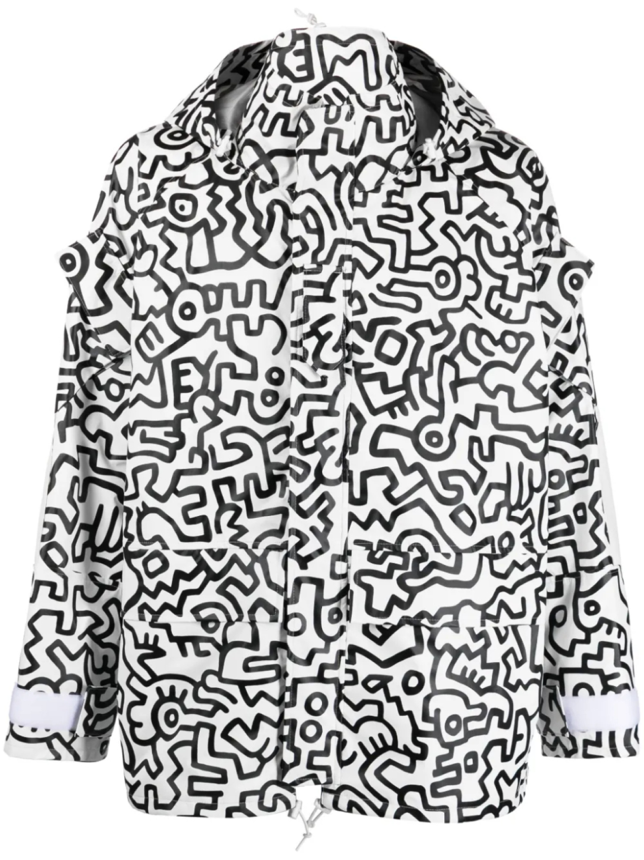 

Junya Watanabe MAN куртка с принтом из коллаборации с Keith Haring, белый