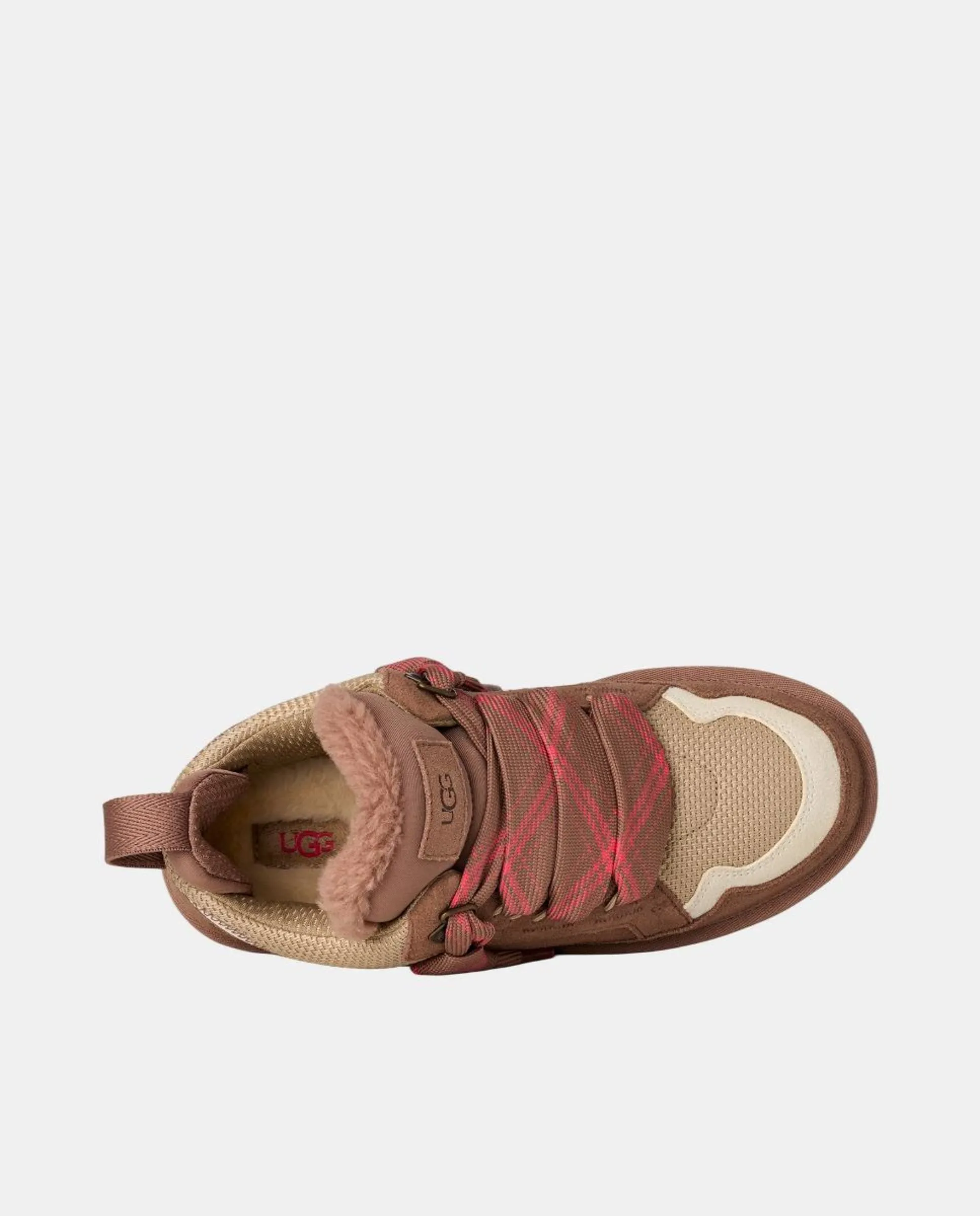 Женские спортивные шнурки LOWMEL из кожи с подошвой EVA Ugg, коричневый — фото 4