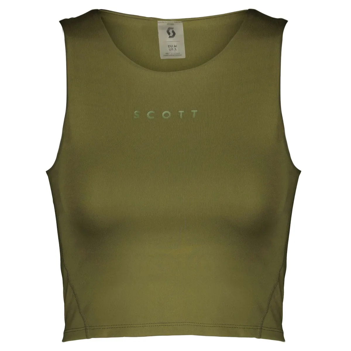 

Женский топ для бега CROP ENDURANCE Scott, зеленый