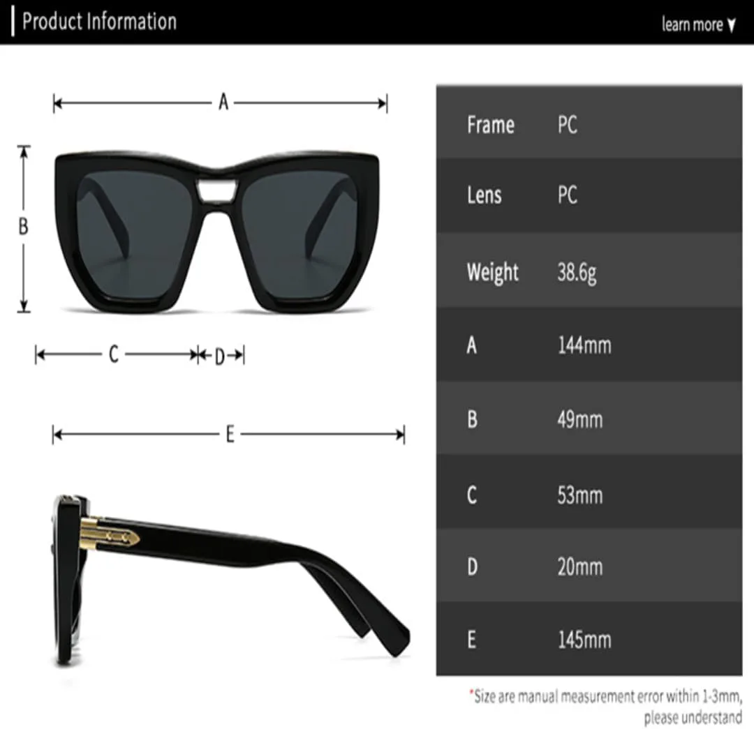 

Модные солнцезащитные очки «кошачий глаз» для женщин, ретро-очки с заклепками, градиентные, защита от УФ-излучения UV400 для мужчин TYUVIVO, Black Gun Grey