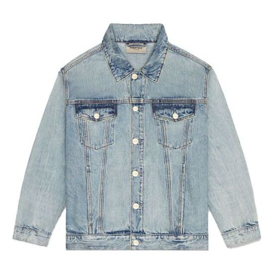 

Куртка fw20 light denim trucker jacket 'indigo' Fear Of God Essentials, синий