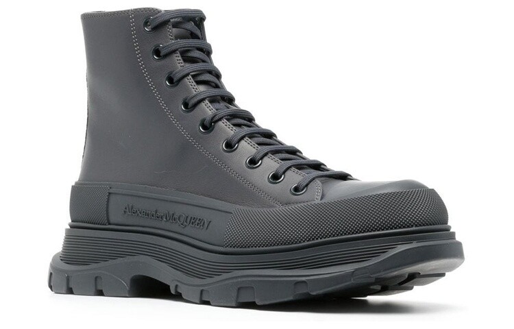 Alexander McQueen Tread Slick Boots Grey — фото 3