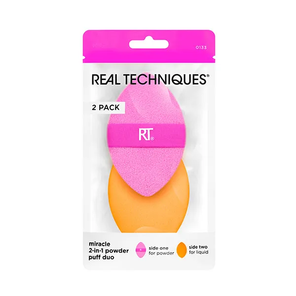 

Набор губок Miracle 2-In-1 Powder Puff Duo Real Techniques, 1 UD