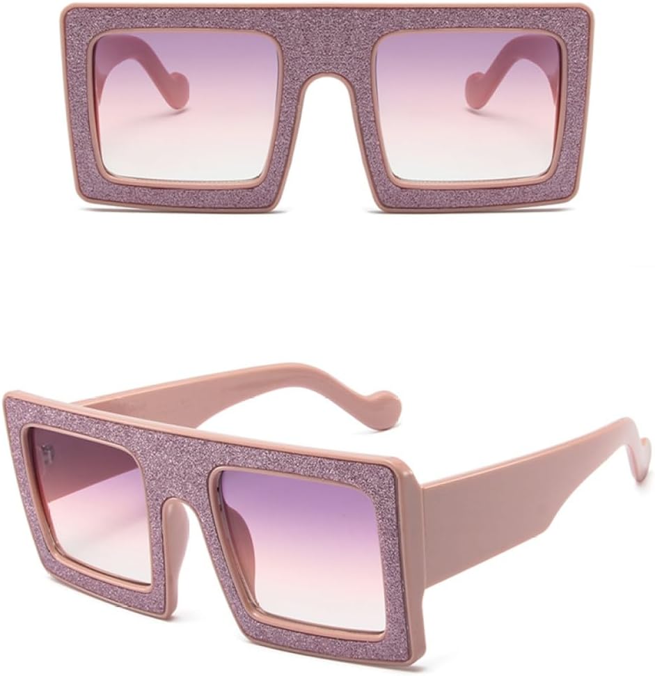 

Солнцезащитные очки в блестящей оправе для мужчин и женщин, градиентные, винтажные, большие, солнцезащитные очки для мужчин и женщин, защита от УФ-излучения UV400 LANGSER, Champagne