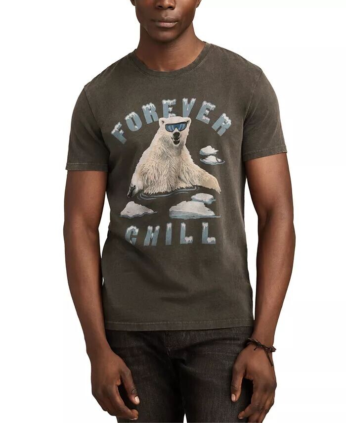 

Мужская футболка Forever Chill Bear Lucky Brand, черный