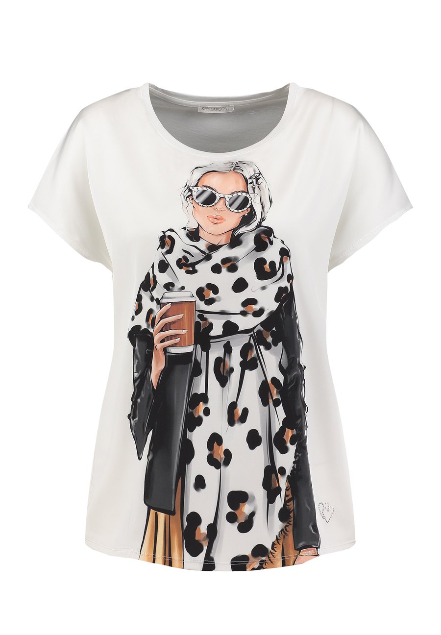 

Футболка Key Largo WT COFFEE ROUND, Offwhite/Off-White