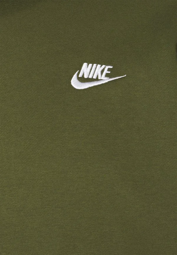 Флисовая толстовка sportswear club Nike Sportswear, Rough Green/White — фото 3