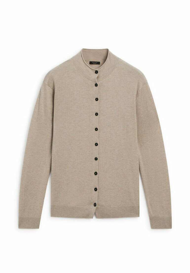 

Кардиган WITH MOCK TURTLENECK Massimo Dutti, бежевый