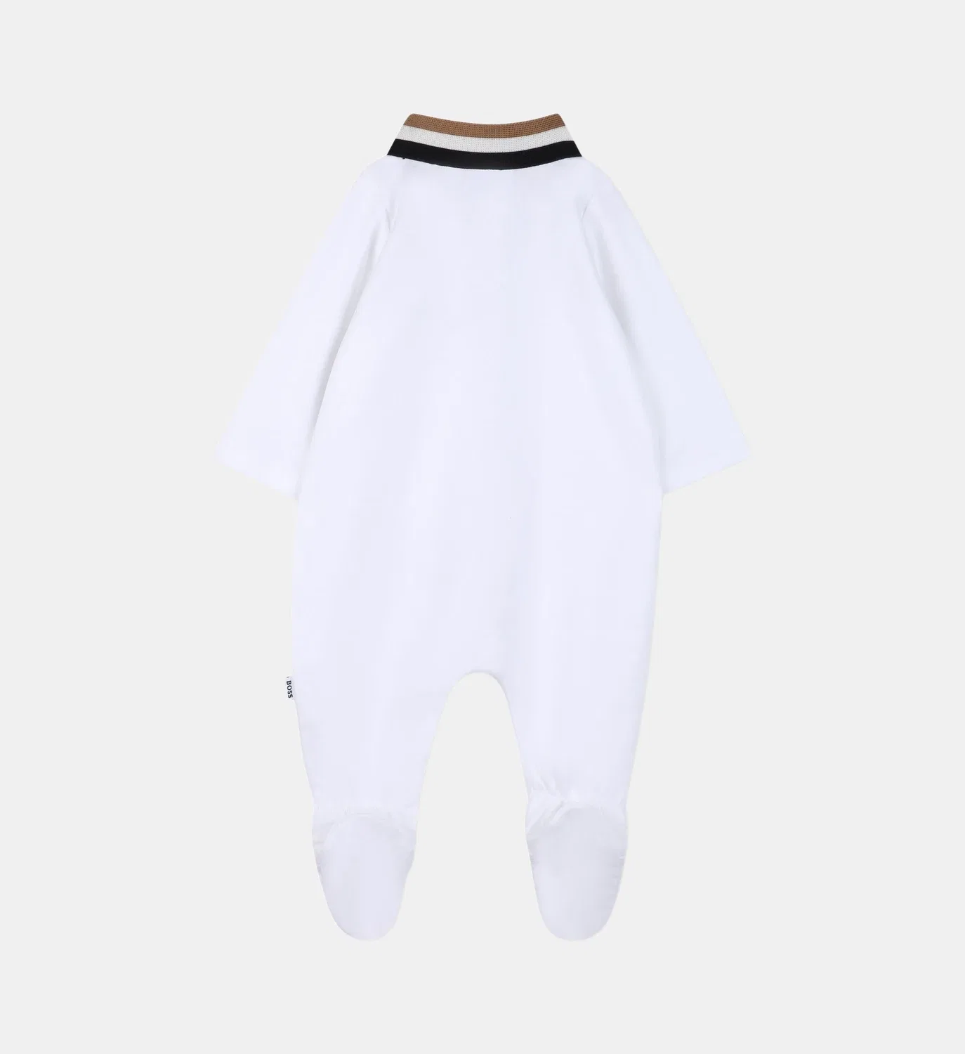Комплект: пижама, боди, шапочка и варежки Boss Kidswear, белый — фото 4