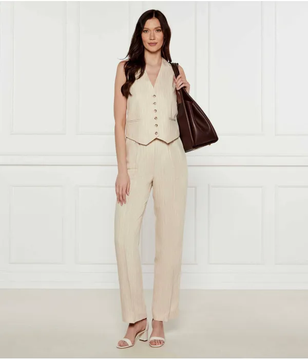 Кожаные сандалии на каблуке Logan Lauren Ralph Lauren, бежевый — фото 2