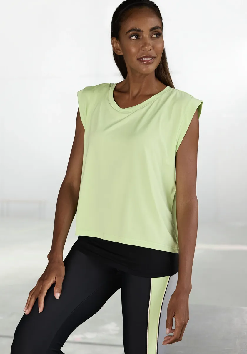 

LASCANA ACTIVE Рубашка 2-в-1 "спортивная рубашка", двухслойная, цвет Matcha