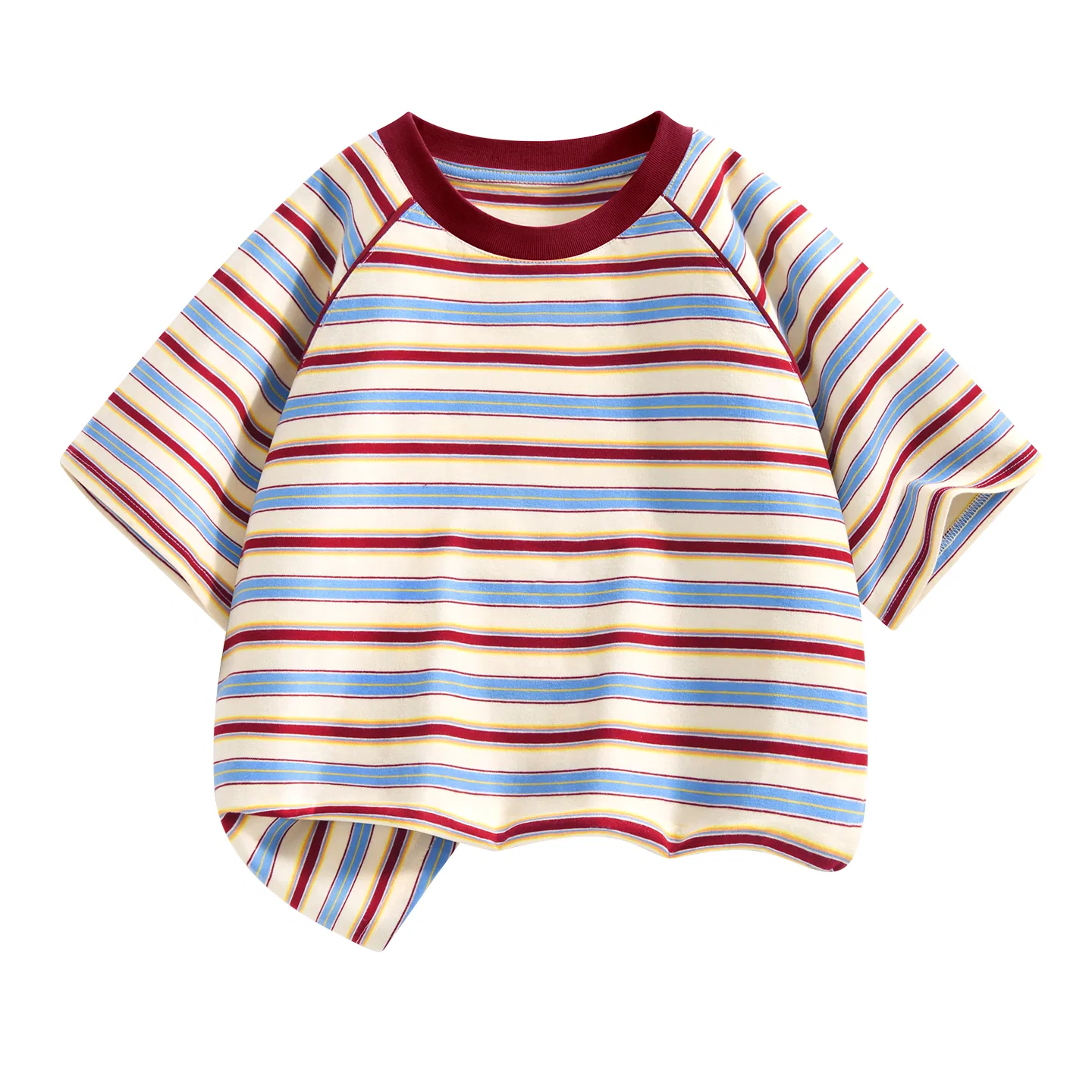 Футболка детская с полосками Disney Kids Crew Neck Thin Stretch красная
