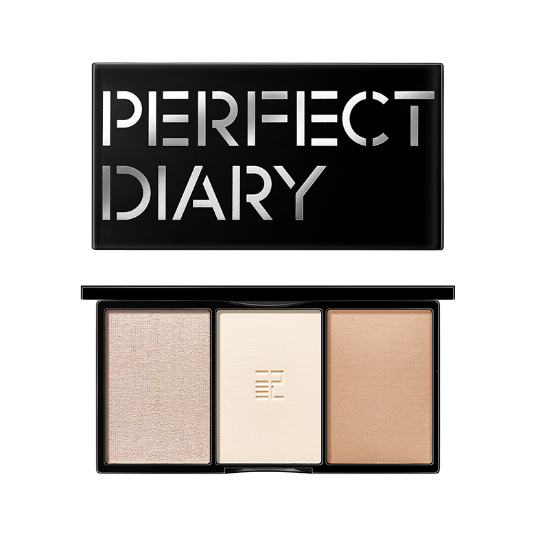 

3D эффект иридисцентная палетка для контуринга хайлайтер контур легко растушевывается натуральный PERFECT DIARY