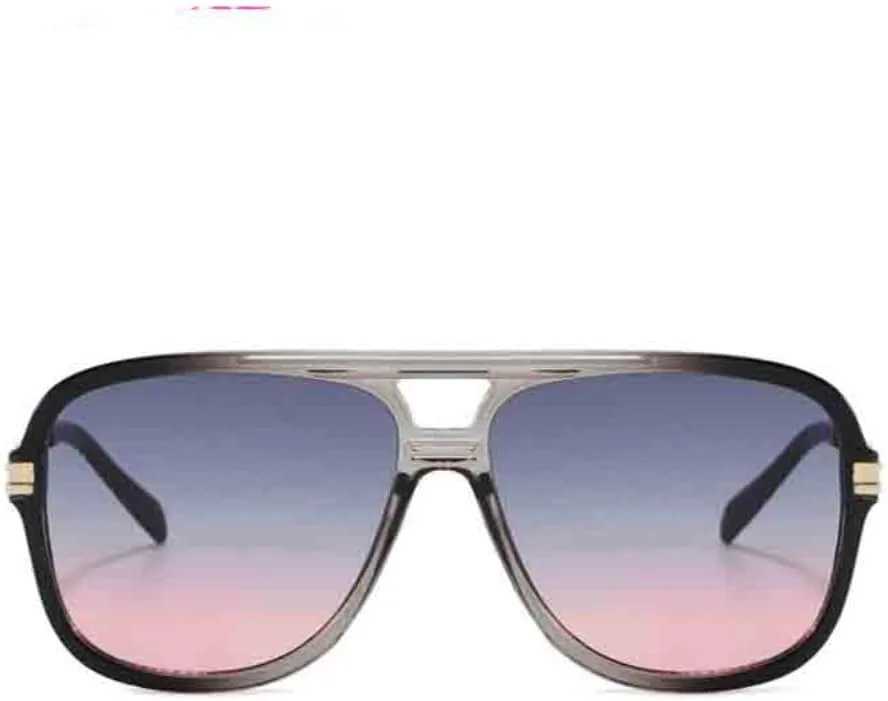 

Солнцезащитные очки с защитой UV400 | Двойная перемычка, цветные линзы | для женщин и мужчин, для занятий спортом на открытом воздухе и вождения DSVIGF, Black Gray