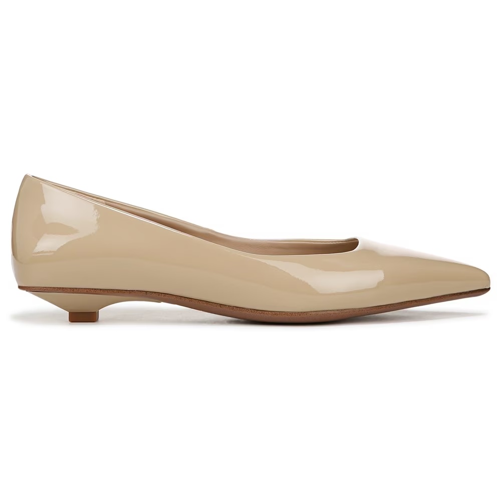 Туфли на низком каблуке Prella от Franco Sarto, taupe patent faux leather — фото 2