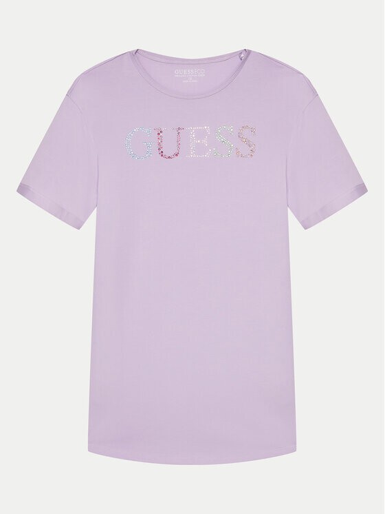 

Футболка стандартного кроя Guess, фиолетовый