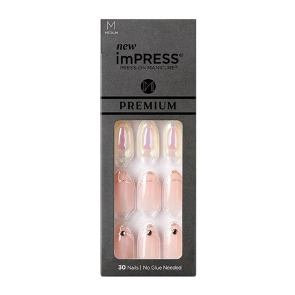

Impress Press On Nails One Step Manicure Premium All My Love Medium, Kiss