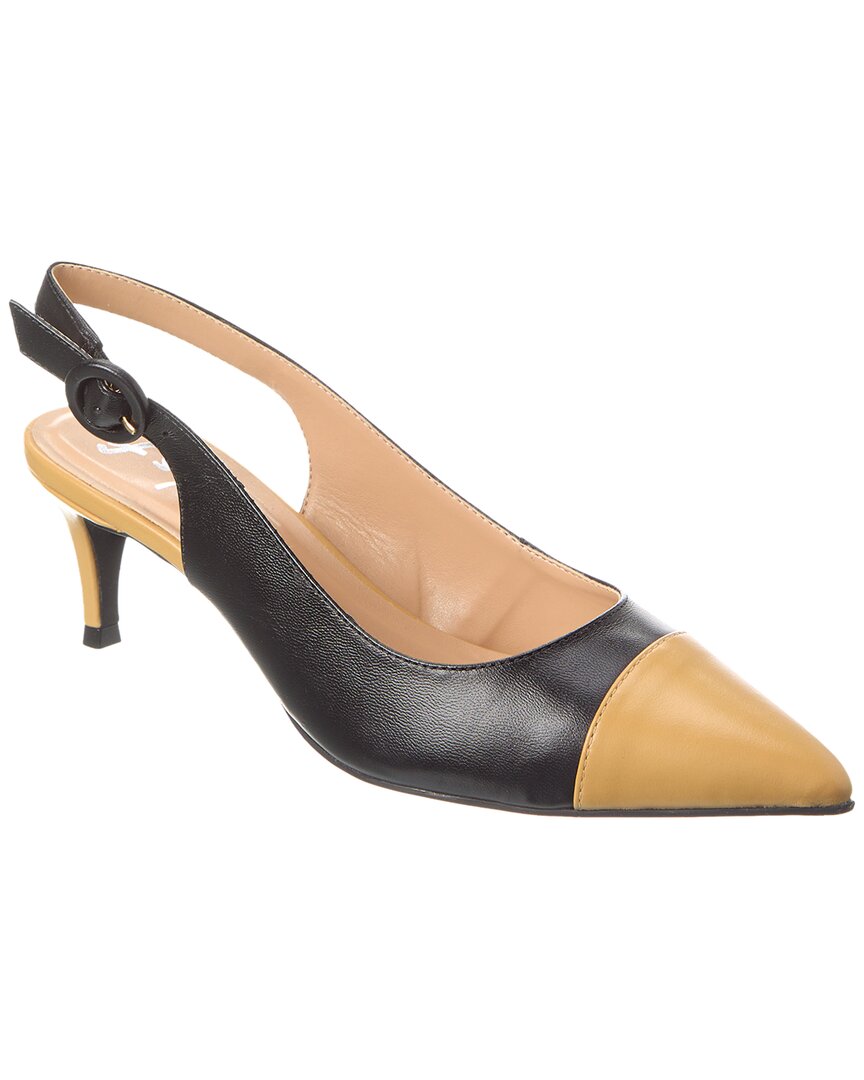 Туфли-лодочки Skylar из кожи на французской подошве French Sole, черный