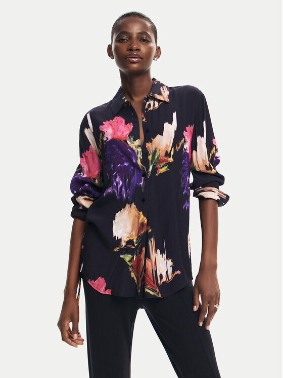 

Рубашка стандартного кроя Desigual, черный