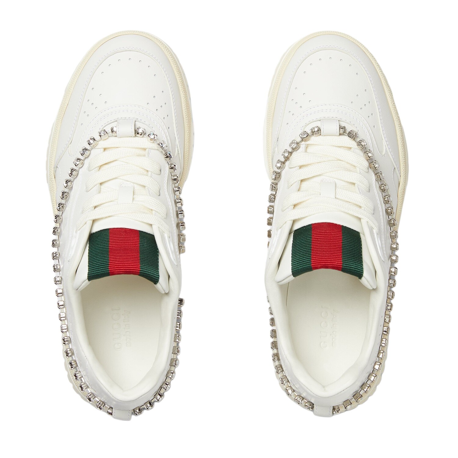 Кроссовки низкие Gucci женские, белый — фото 3