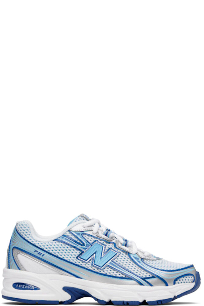 Бело-синие кроссовки 740 New Balance