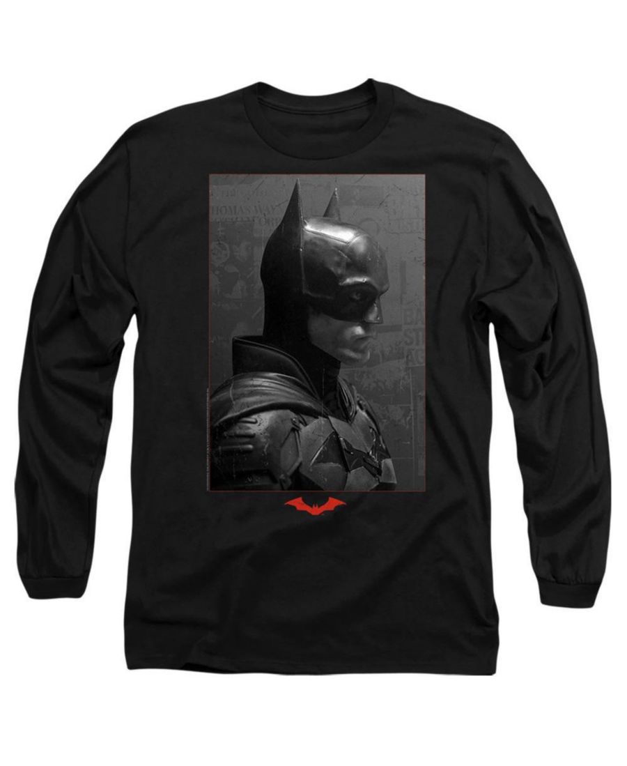 

Мужская футболка с длинным рукавом The (2022) Worn Portrait для взрослых Batman, Black, Черный, Мужская футболка с длинным рукавом The (2022) Worn Portrait для взрослых Batman, Black