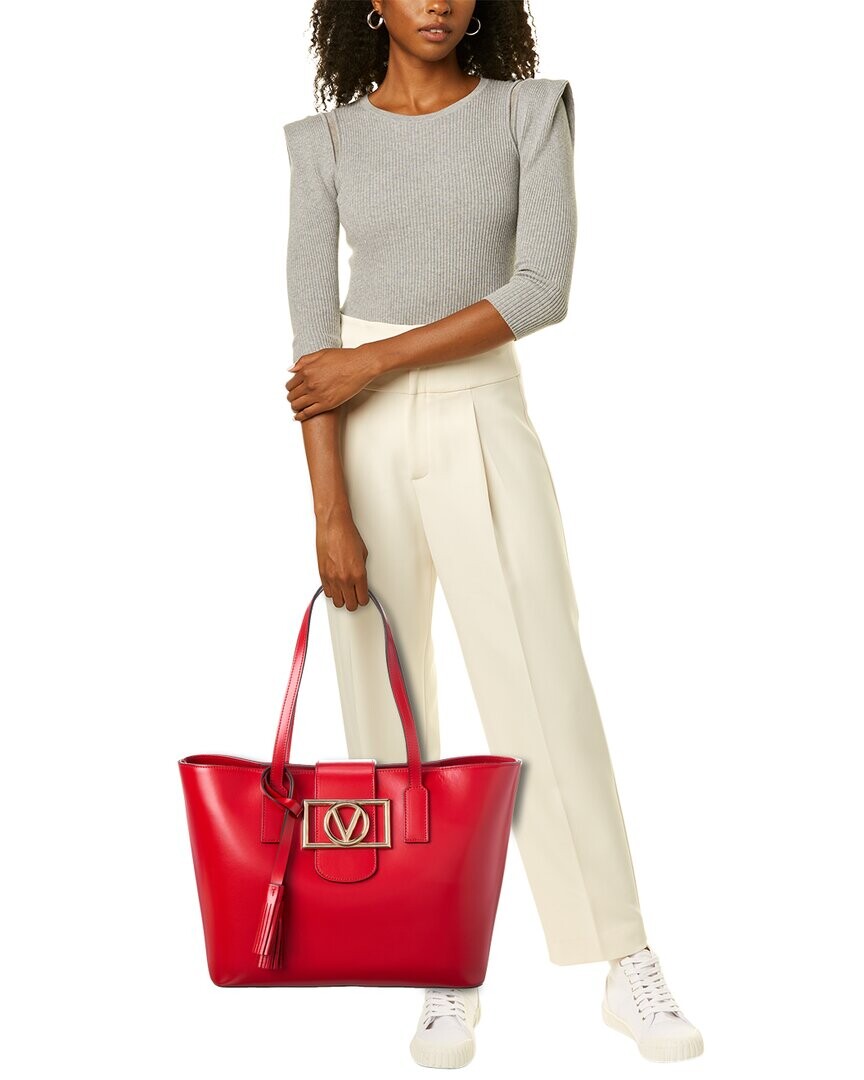 

Valentino by Mario Valentino Кожаная сумка-тоут Marion, красный