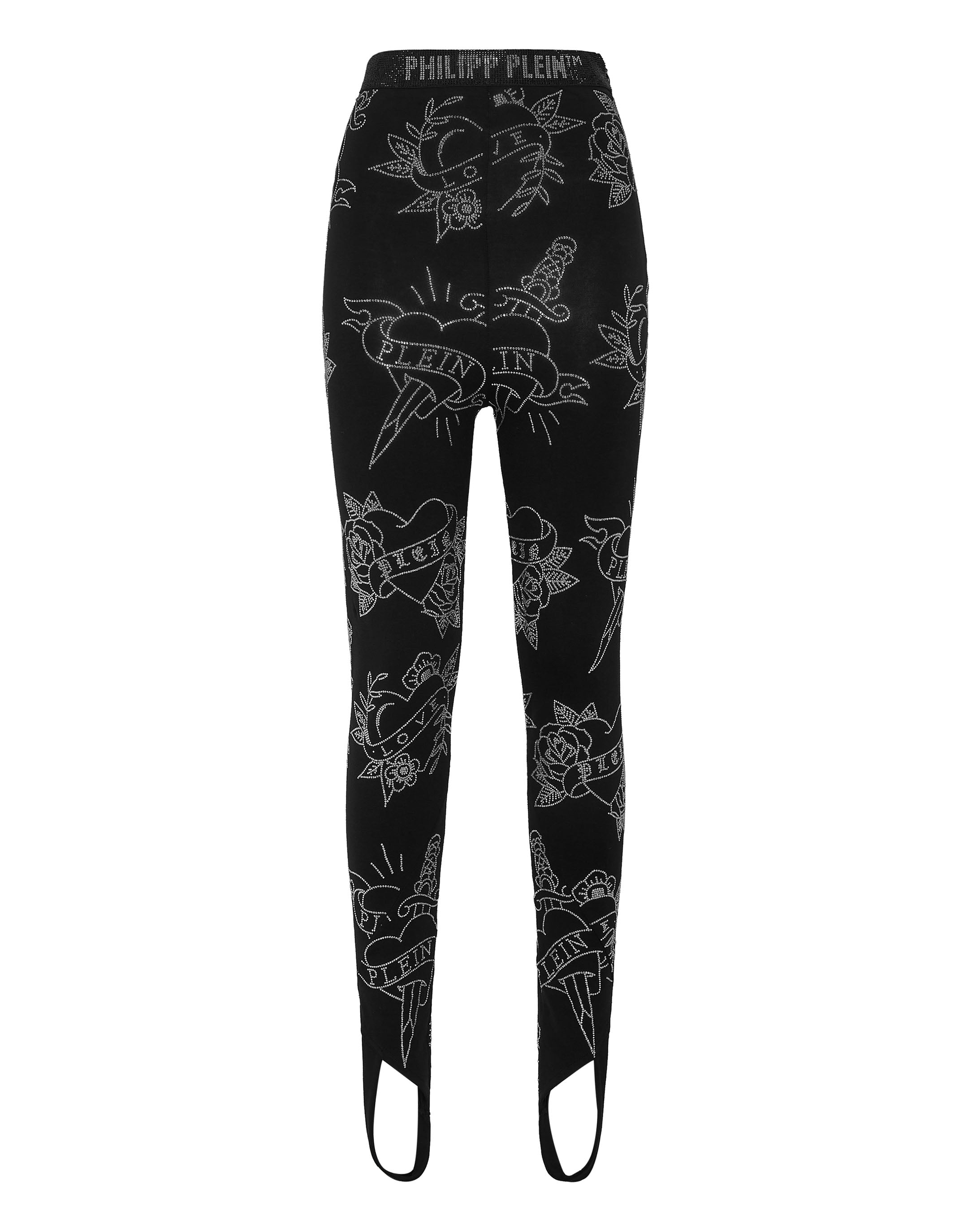 

Леггинсы с высокой талией Love PHILIPP PLEIN, черный