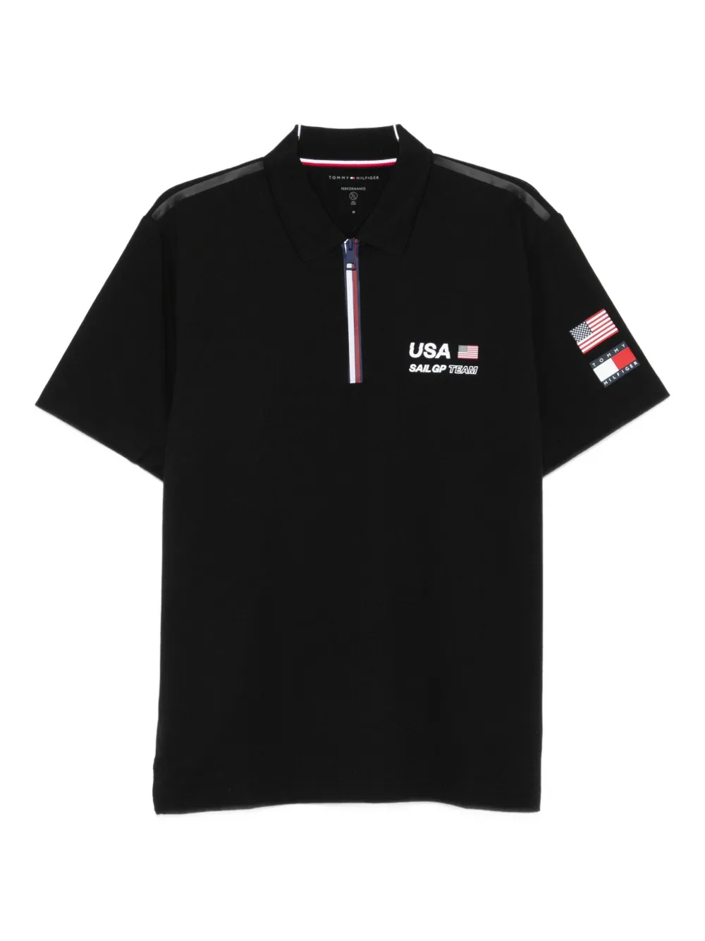 

Поло из пике X U.S. Sail GP Team Tommy Hilfiger, черный