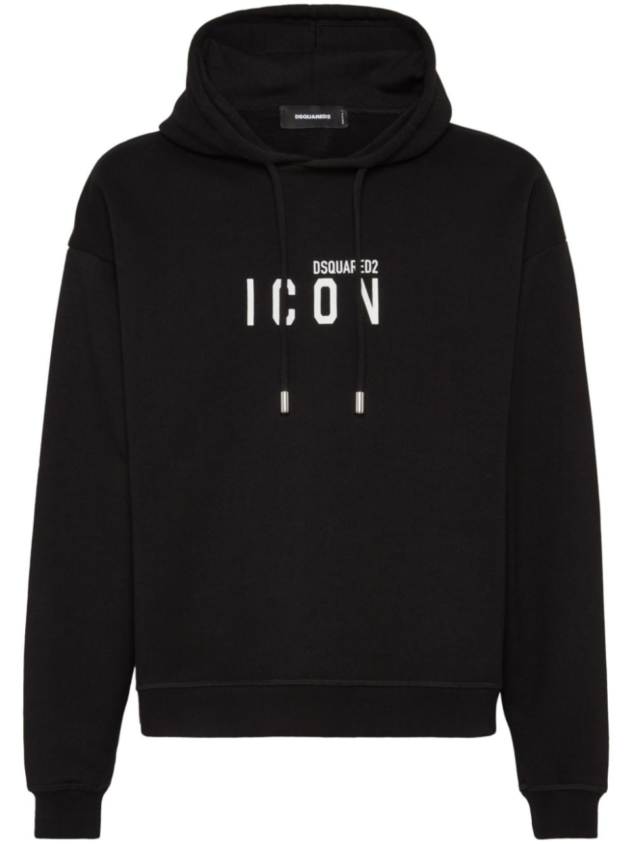 

DSQUARED2 худи с кулиской и принтом Icon, черный