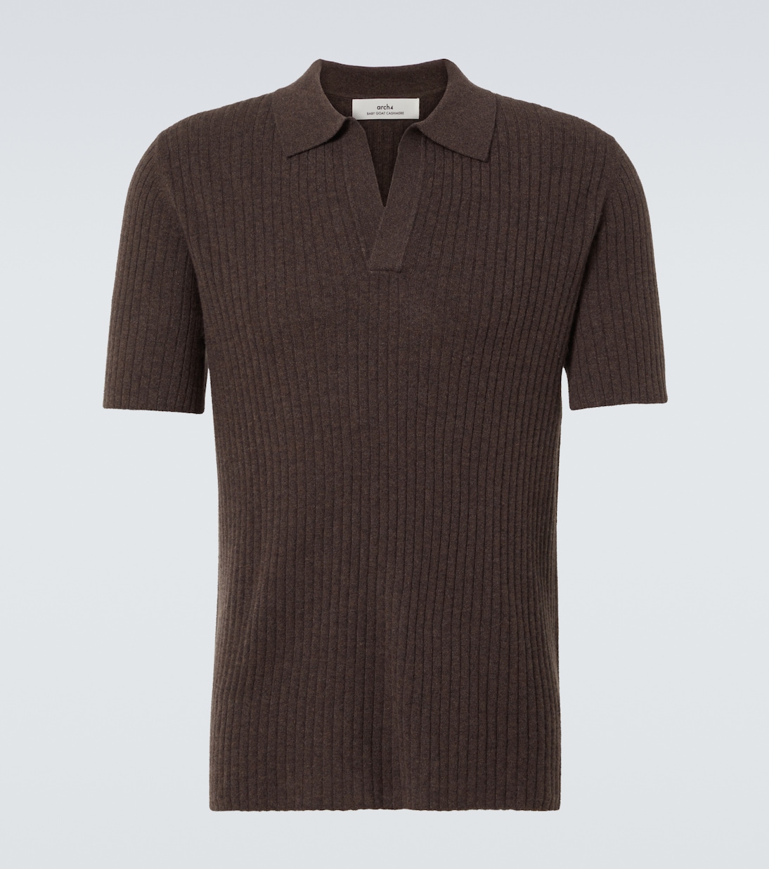 

Кашемировый свитер-поло Mr Timo Arch4, Peaty Brown