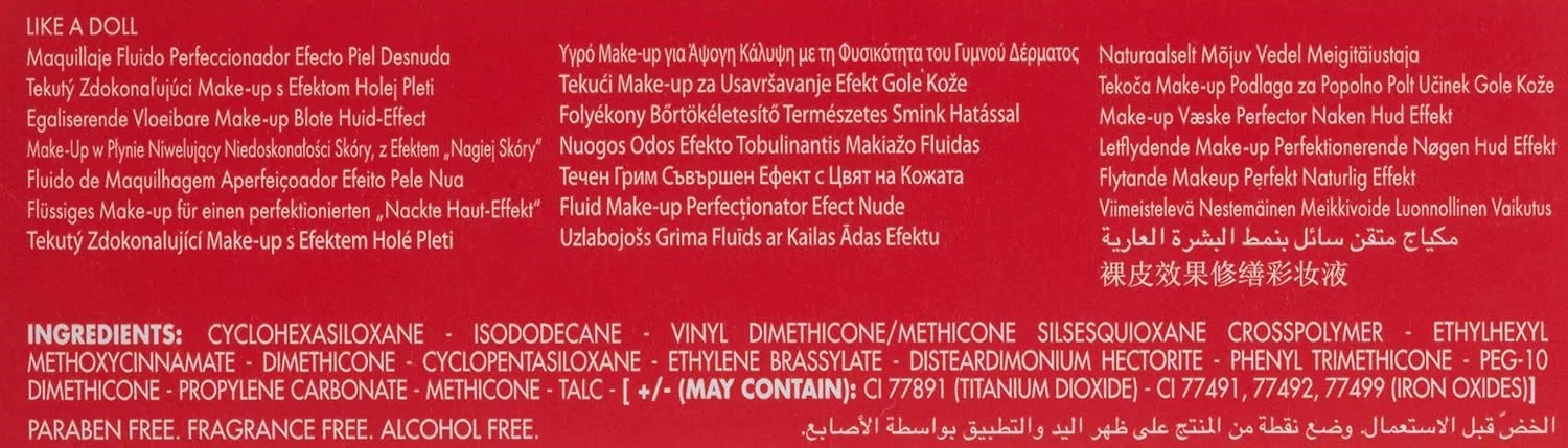 Пудра жидкая Pupa Milano Like A Doll Perfect Makeup Liquid Sand 30ml, клюквенный — фото 3