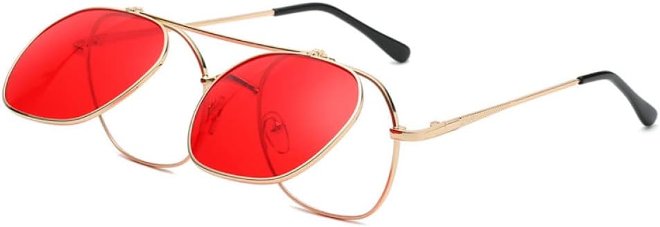 

Новые солнцезащитные очки в стиле стимпанк 2025 года, винтажные металлические солнцезащитные очки для мужчин и женщин, ретро-очки с защитой от УФ-излучения UV400 DSXLY, Go Red